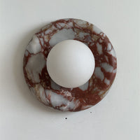 Orli Red Marble Sconce