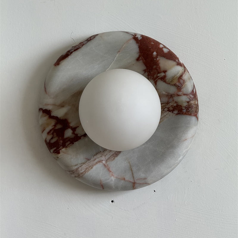 Orli Red Marble Sconce