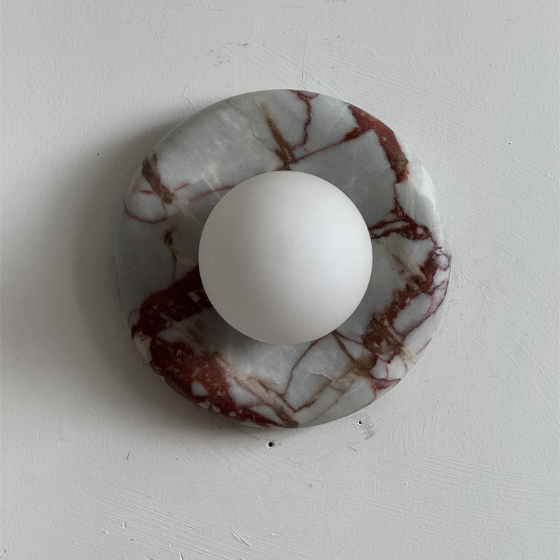Orli Red Marble Sconce