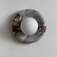 Orli Red Marble Sconce
