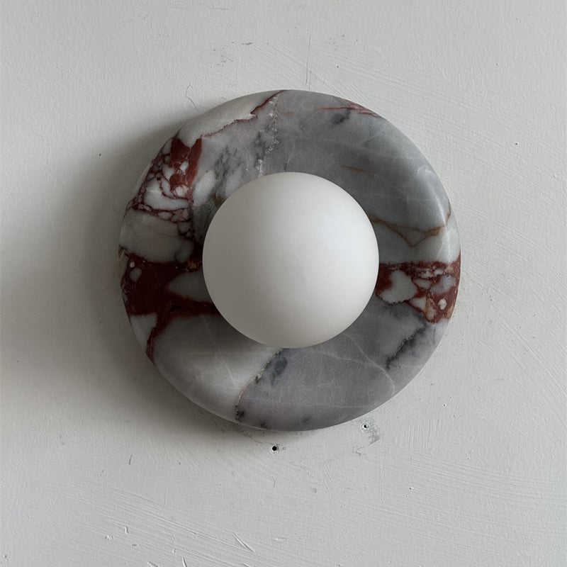 Orli Red Marble Sconce