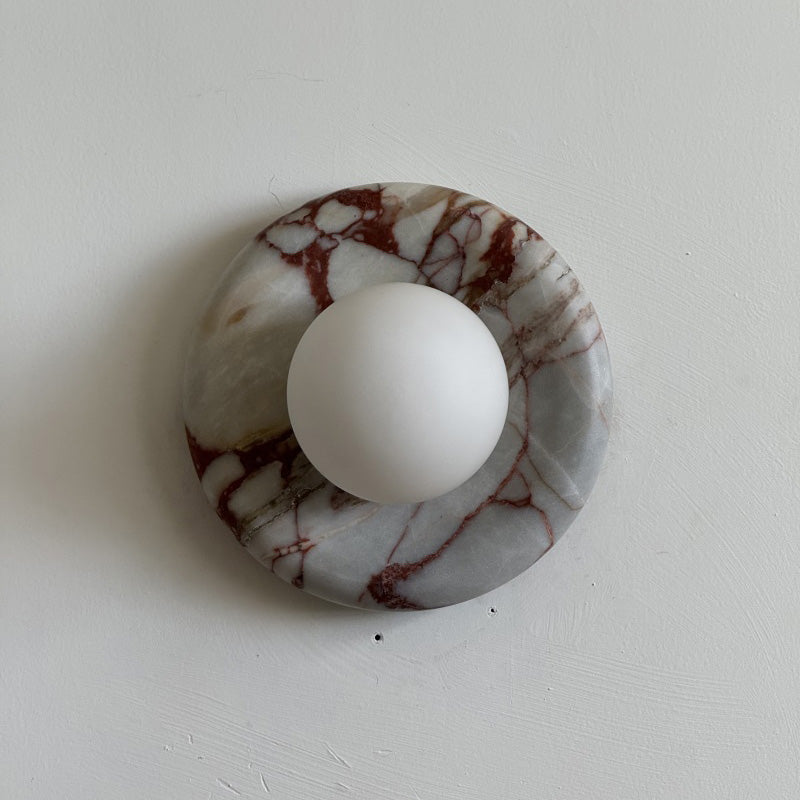 Orli Red Marble Sconce