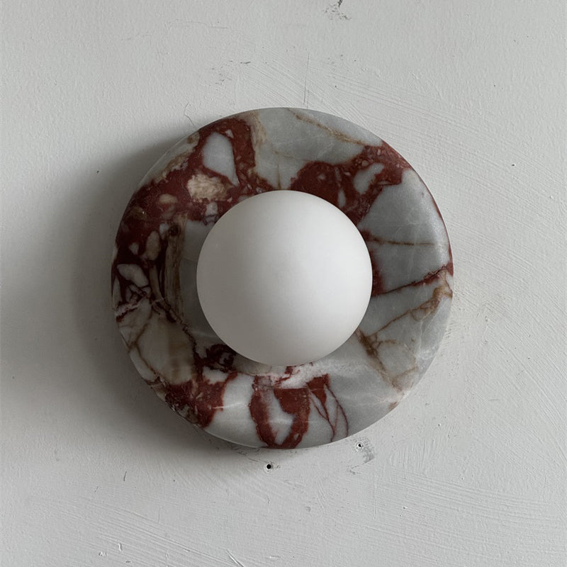Orli Red Marble Sconce