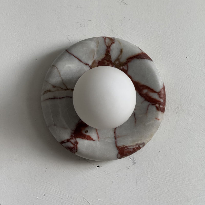 Orli Red Marble Sconce