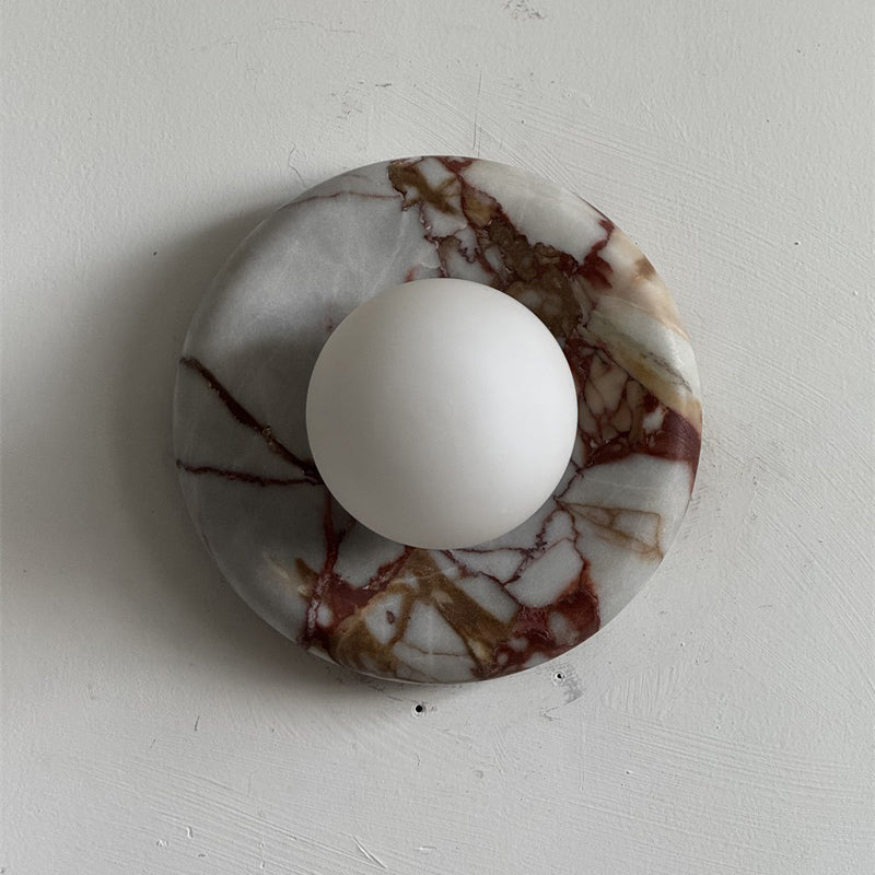 Orli Red Marble Sconce