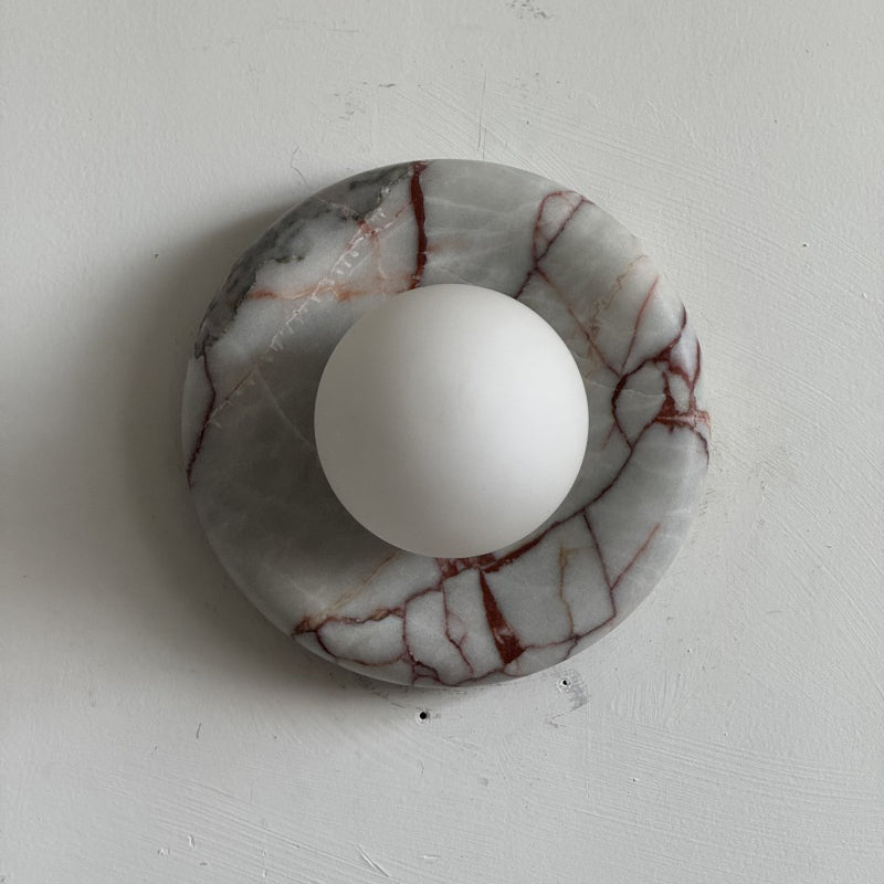 Orli Red Marble Sconce