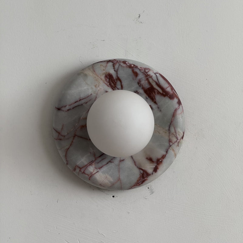 Orli Red Marble Sconce