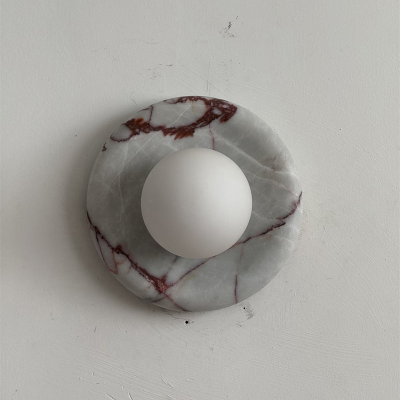 Orli Red Marble Sconce