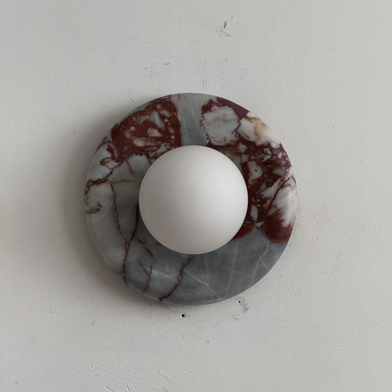 Orli Red Marble Sconce