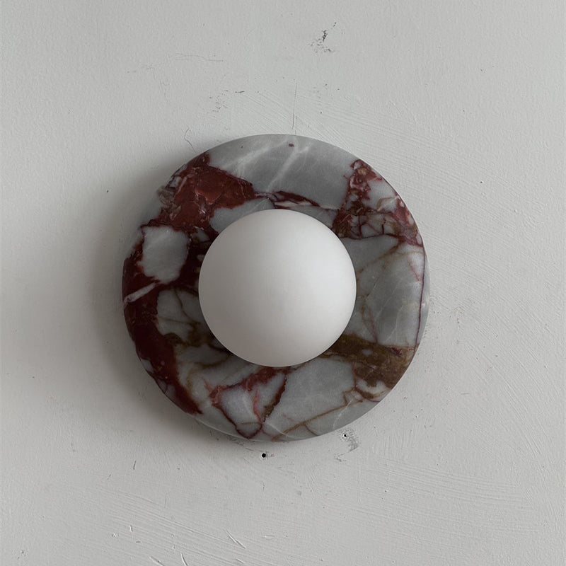Orli Red Marble Sconce