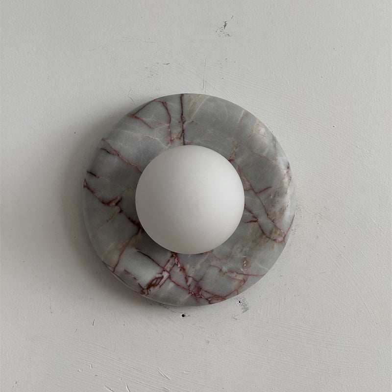 Orli Red Marble Sconce