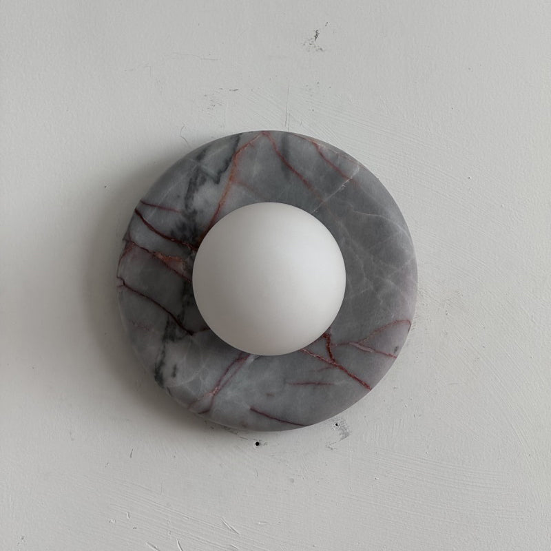 Orli Red Marble Sconce