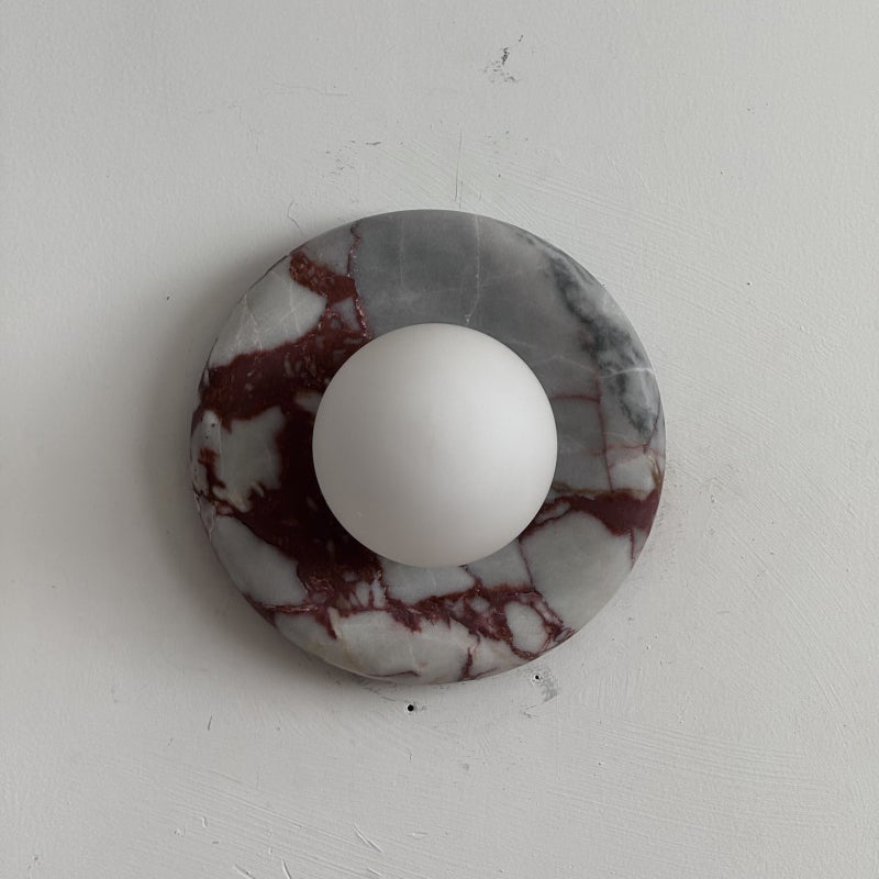 Orli Red Marble Sconce