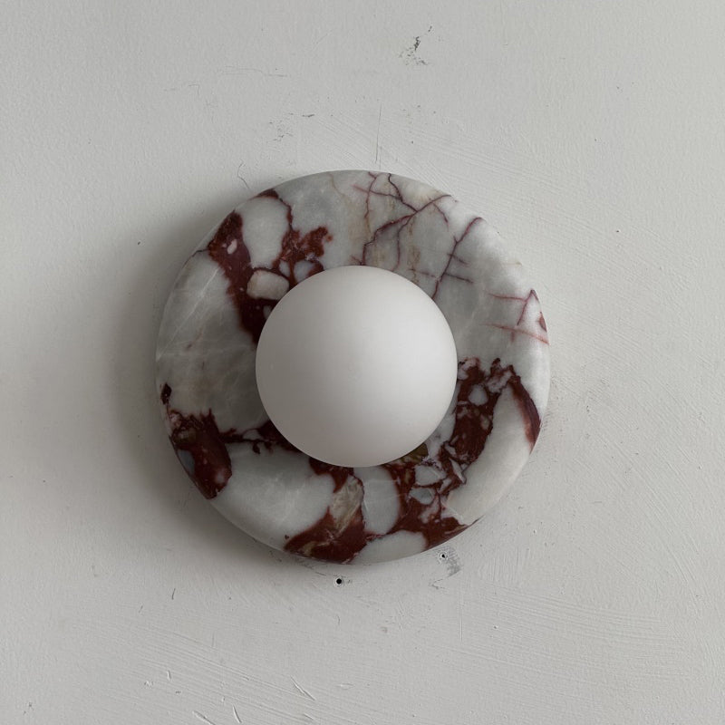 Orli Red Marble Sconce