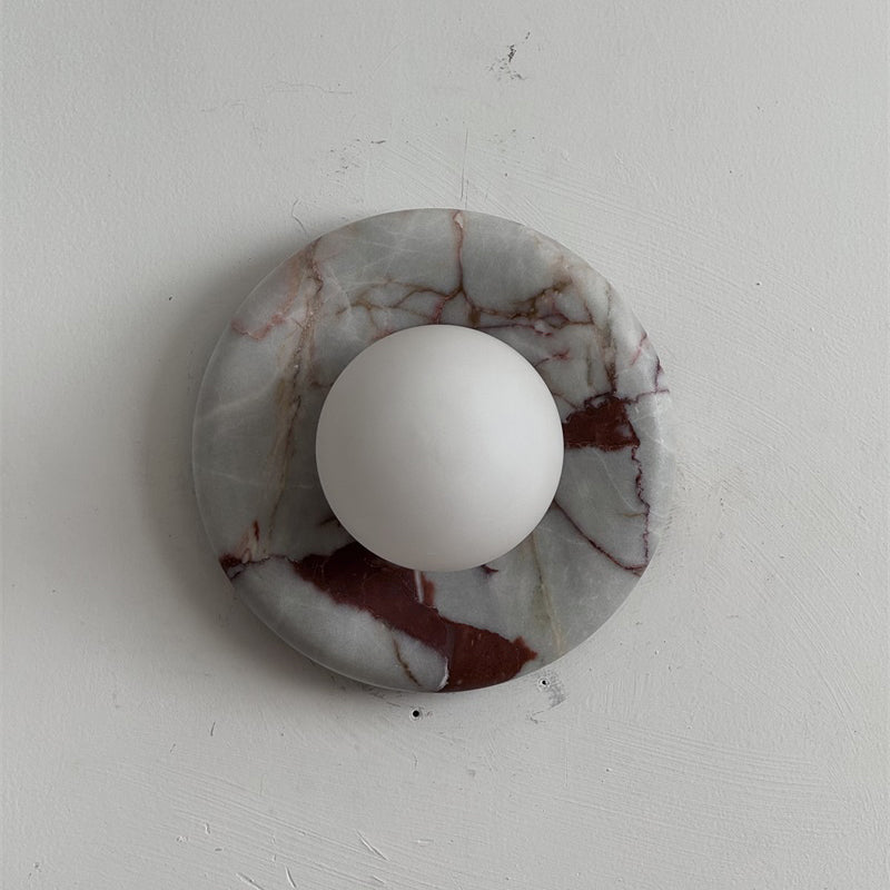 Orli Red Marble Sconce