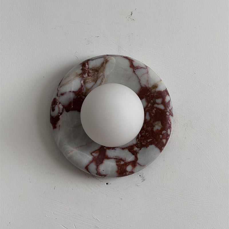 Orli Red Marble Sconce