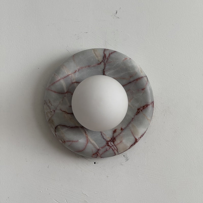 Orli Red Marble Sconce