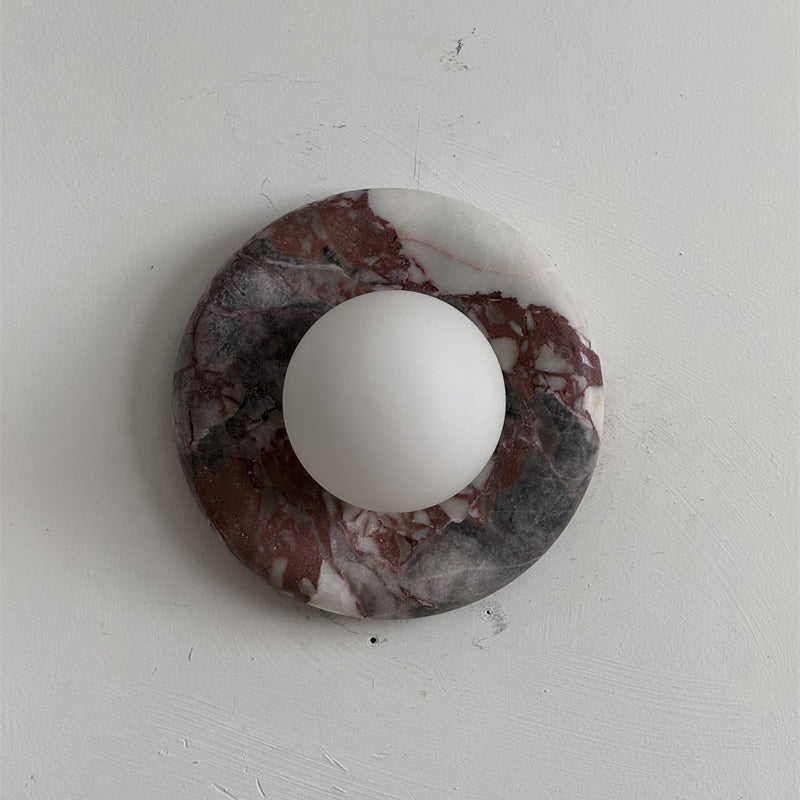 Orli Red Marble Sconce