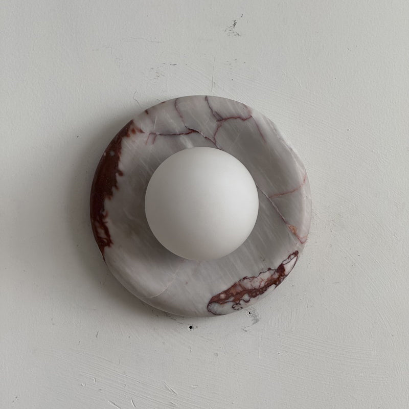 Orli Red Marble Sconce