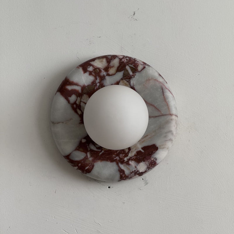 Orli Red Marble Sconce