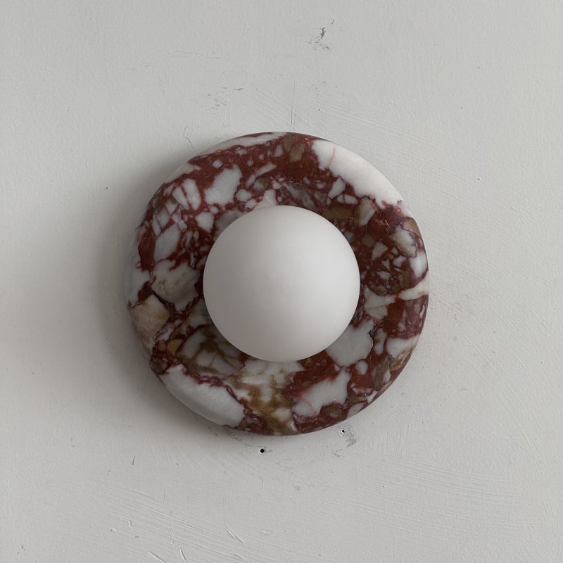 Orli Red Marble Sconce