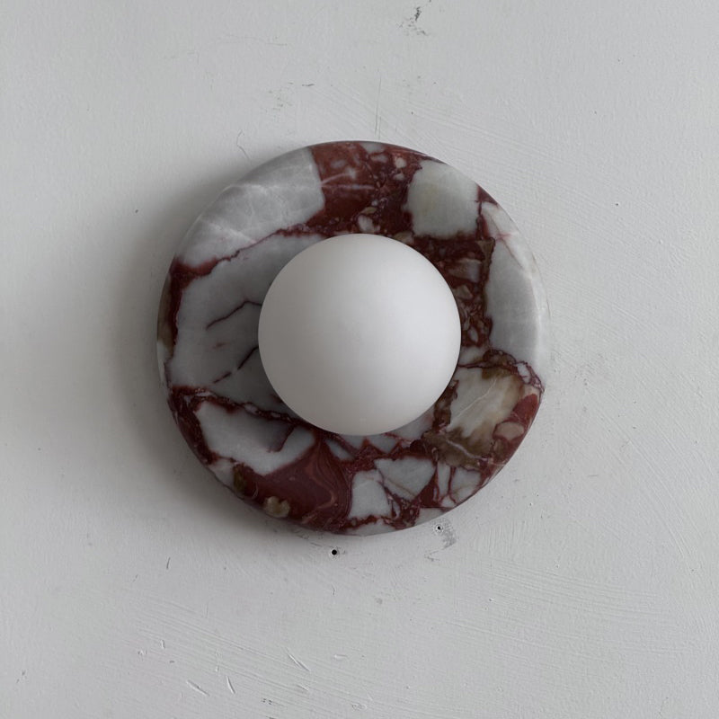 Orli Red Marble Sconce