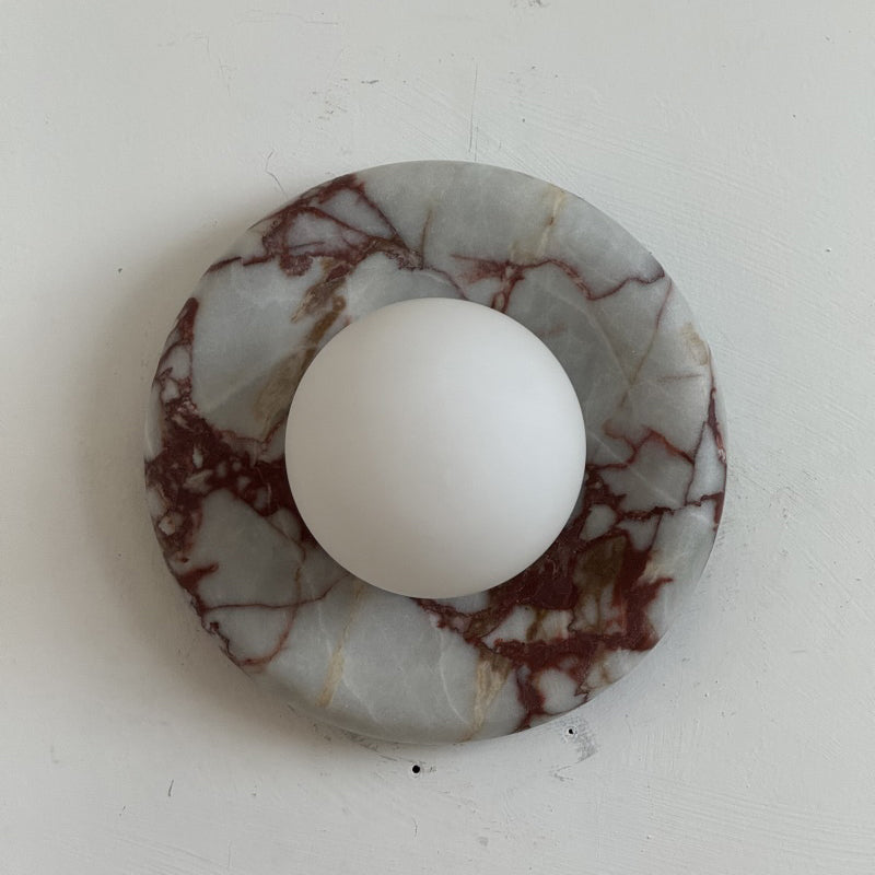 Orli Red Marble Sconce