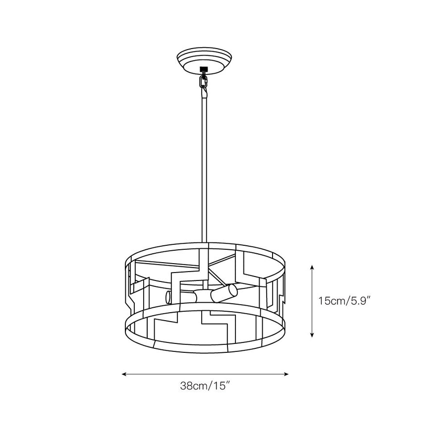 Hala Pendant Lamp – detail 3 — Dimension drawings 1
