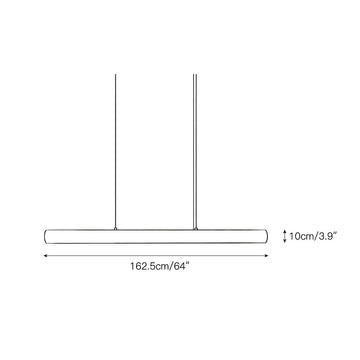 Halima Linear Alabaster Chandelier – detail 3 — Dimension drawings 1