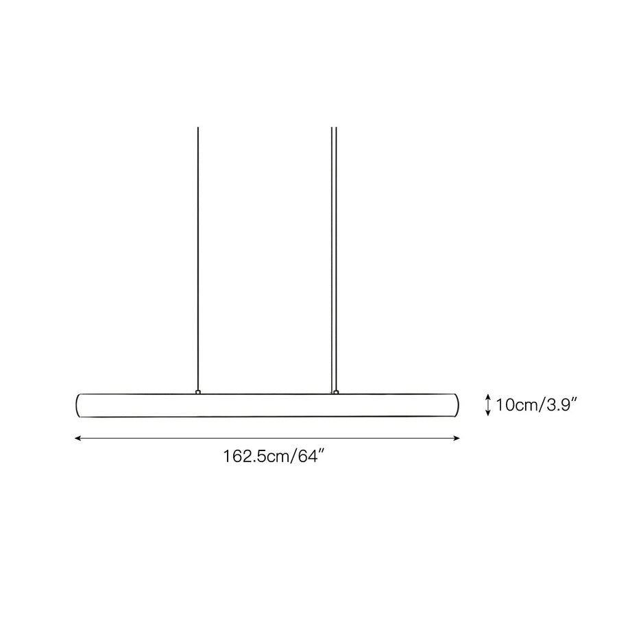 Halima Linear Alabaster Chandelier – detail 3 — Dimension drawings 1