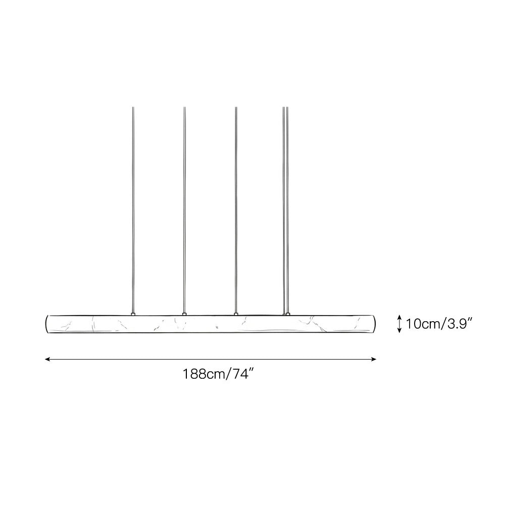 Halima Linear Alabaster Chandelier