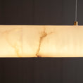 Laad afbeelding in galerij, Halima Lineaire Albast Kroonluchter
