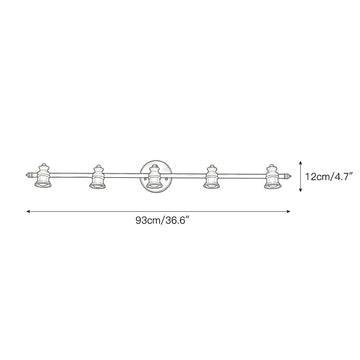 Halophane Brass Wall Lamp – detail 7 — Dimension drawings 5