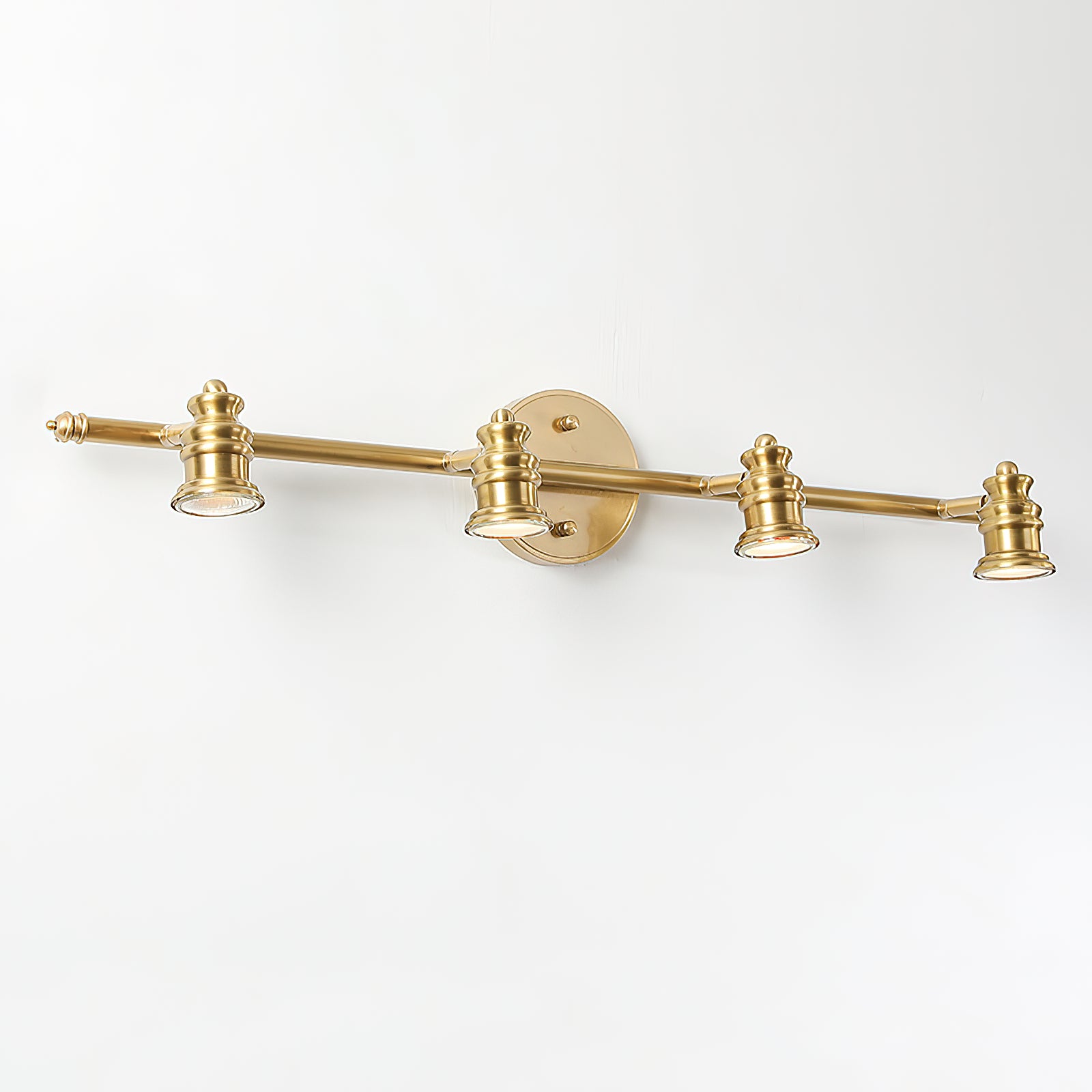 Halophane Brass Wall Lamp