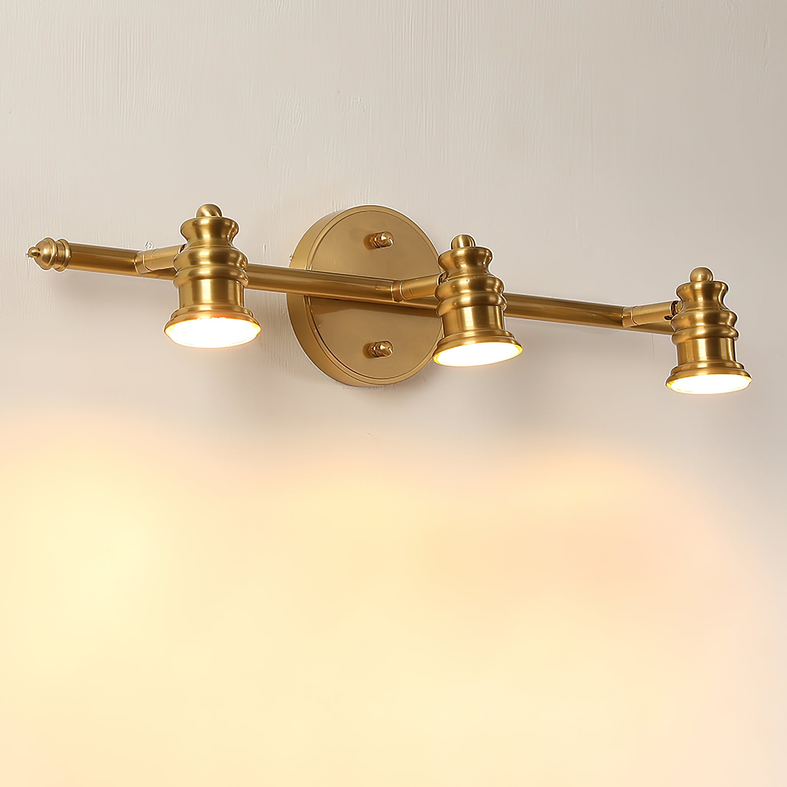Halophane Brass Wall Lamp