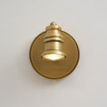 Load image into Gallery viewer, Halophane Brass Wall Lamp
