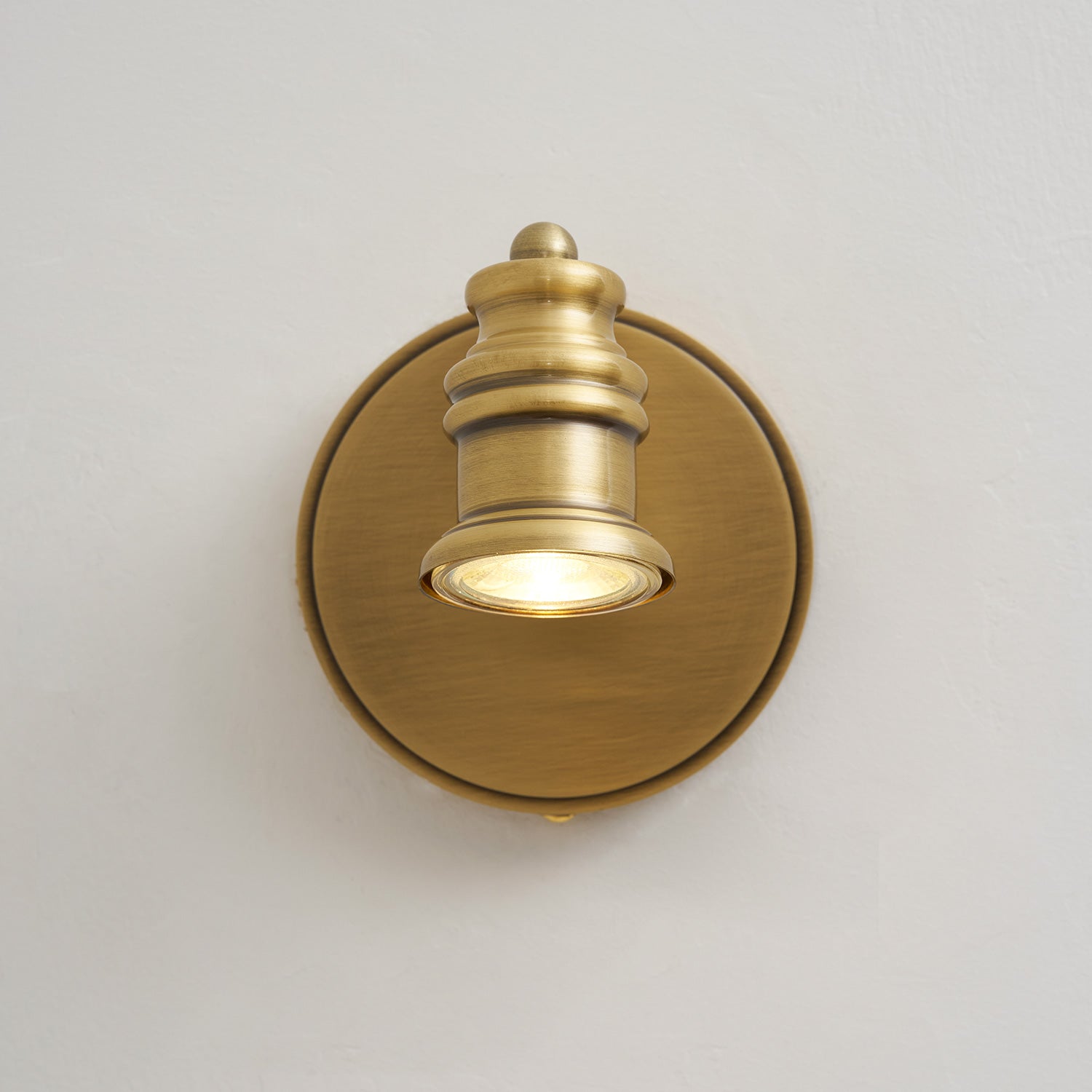 Halophane Brass Wall Lamp