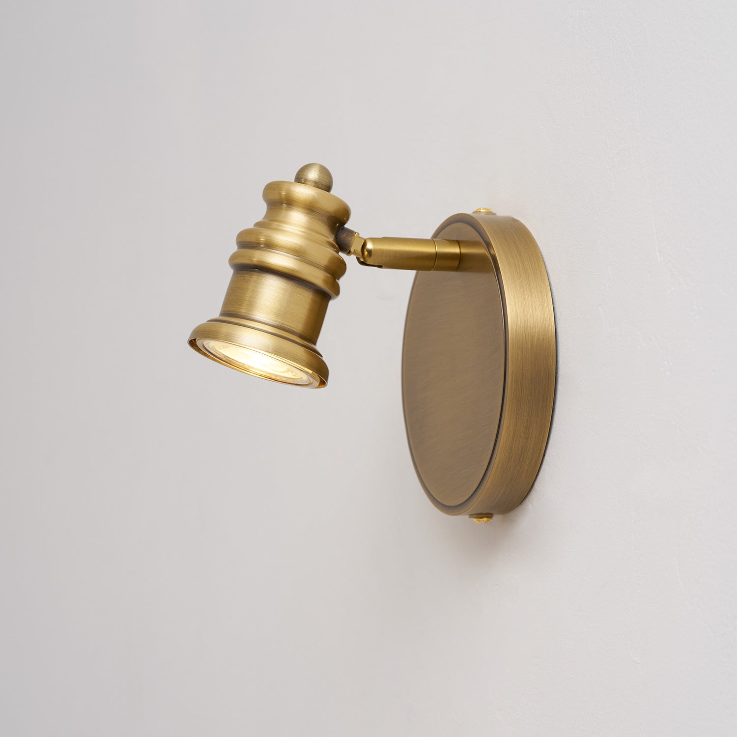 Halophane Brass Wall Lamp