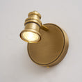 Load image into Gallery viewer, Halophane Brass Wall Lamp
