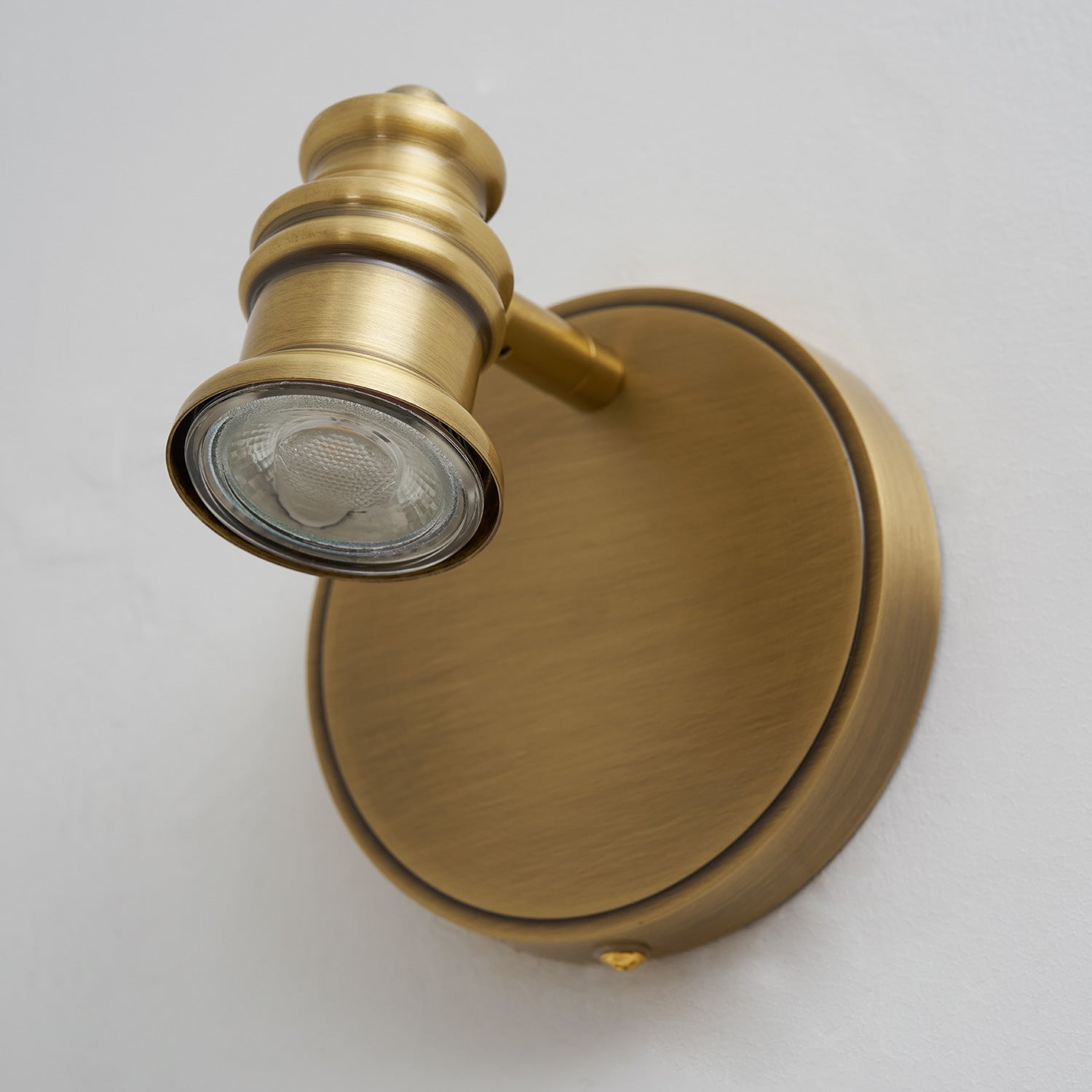 Halophane Brass Wall Lamp