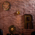 Load image into Gallery viewer, Halophane Brass Wall Lamp
