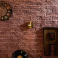 Load image into Gallery viewer, Halophane Brass Wall Lamp
