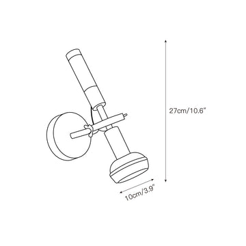 Halva Wall Lamp – detail 3 — Dimension drawings 1