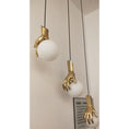 Load image into Gallery viewer, Hand Holding Globe Pendant Light
