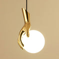 Load image into Gallery viewer, Hand Holding Globe Pendant Light
