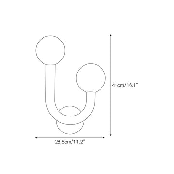Happy Alabaster Wall Sconce – detail 4 — Dimension drawings 2