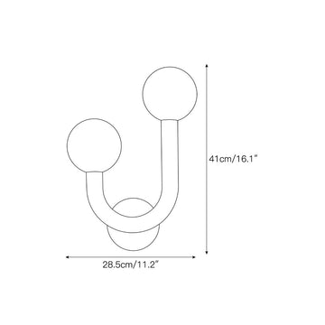 Happy Alabaster Wall Sconce – detail 3 — Dimension drawings 1