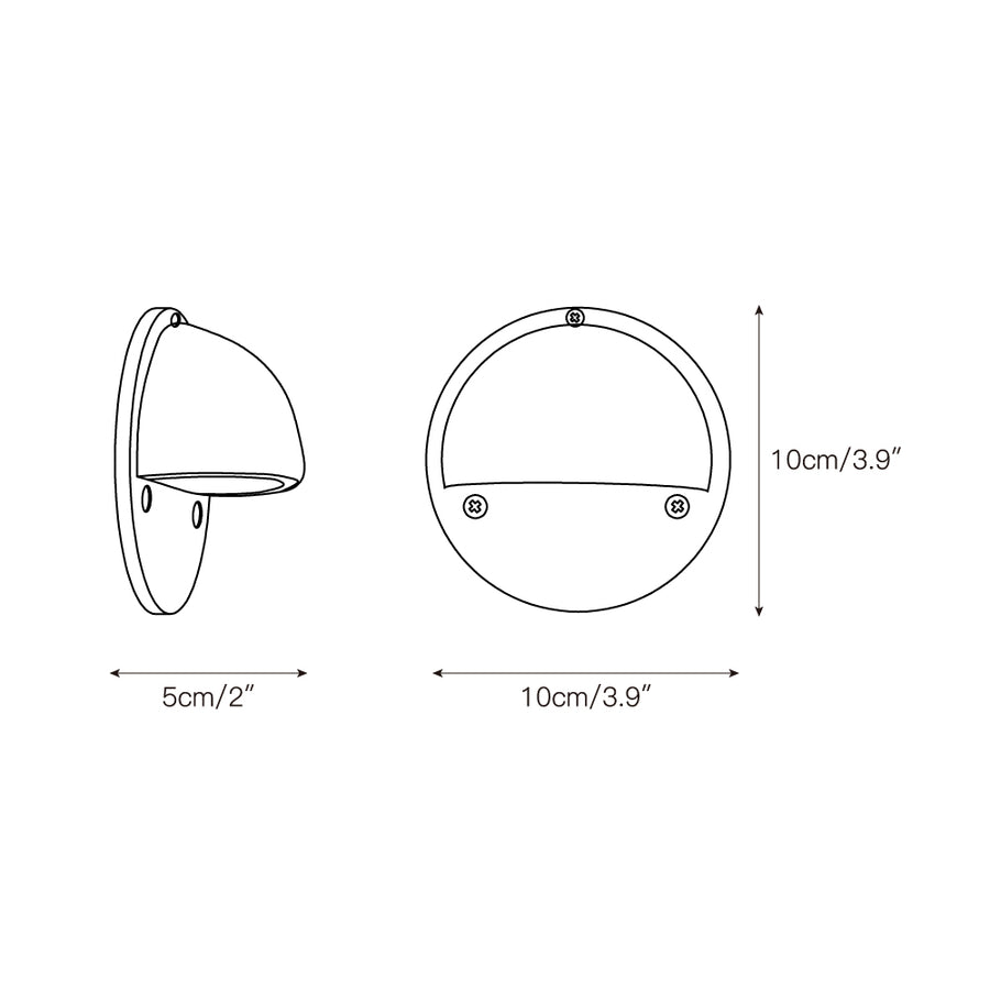 Hardy Wall Lamp – detail 3 — Dimension drawings 1