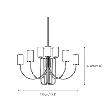 Harlem Chandelier – detail 4 — Dimension drawings 2