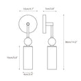 Load image into Gallery viewer, Harlin Alabaster Plug-in Wall Sconce
